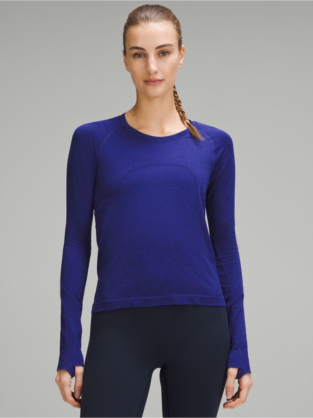 Swiftly Tech Long-Sleeve Shirt 2.0 *Race Length	Color Larkspur